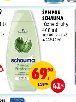 ŠAMPON SCHAUMA různé druhy 400 ml