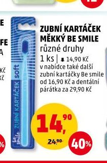 ZUBNÍ KARTÁČEK MĚKKÝ BE SMILE různé druhy 1 ks