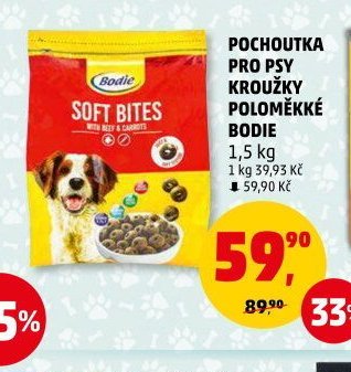 Pochoutka pro psy kroužky poloměkké Bodie