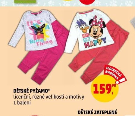 Dětské pyžamo