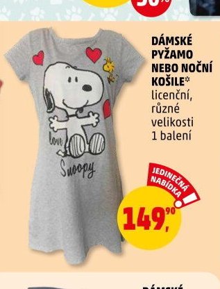Dámské pyžamo nebo noční košile