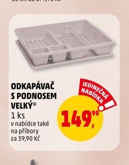 Odkapávač s podnosem velký