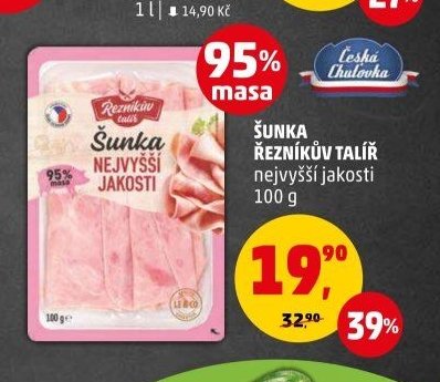 ŠUNKA ŘEZNÍKŮV TALÍŘ 100 g