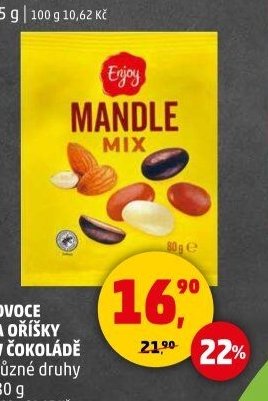 OVOCE A OŘÍŠKY V ČOKOLÁDĚ 80 g