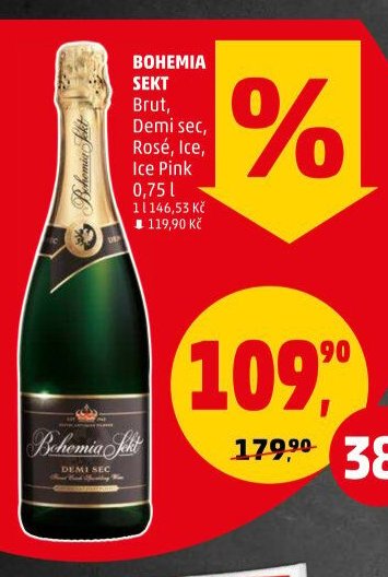 BOHEMIA SEKT Brut, Demi sec, Rosé, Ice, Ice Pink