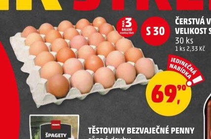 ČERSTVÁ VEJCE VELIKOST S