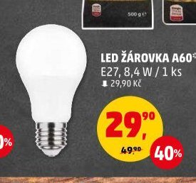LED ŽÁROVKA A60 E27