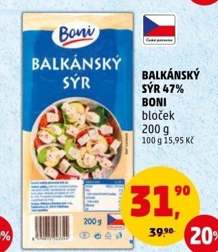 Balkánský sýr Boni