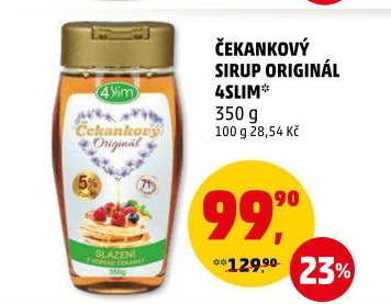 Čekankový sirup 4Slim