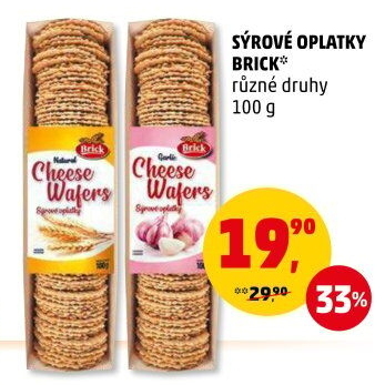 Oplatky sýrové Brick