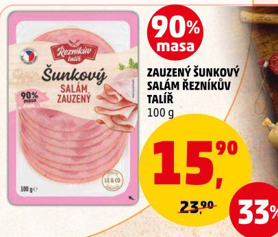 Salám šunkový zauzený Řezníkův talíř