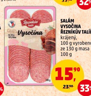 Salám Vysočina Řezníkův talíř