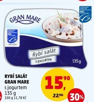 Salát rybí s jogurtem Gran Mare