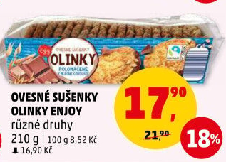 Sušenky ovesné Olinky Enjoy