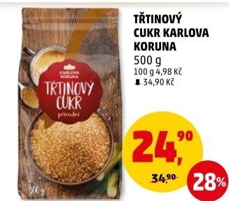 Třtinový cukr Karlova Koruna