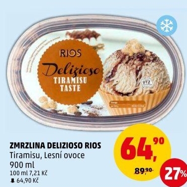 Zmrzlina ve vaničce Delizioso Rios