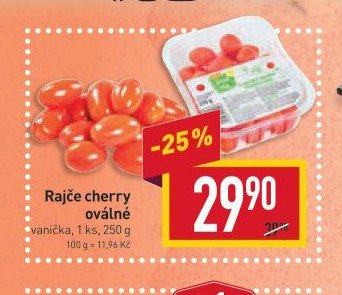 Rajče cherry oválné