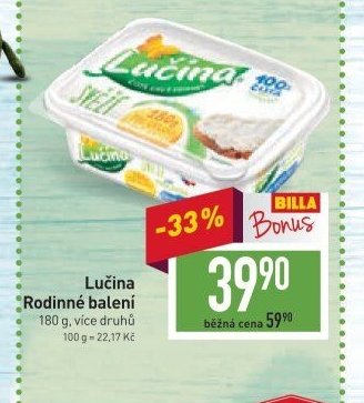 Lučina Rodinné balení 180 g