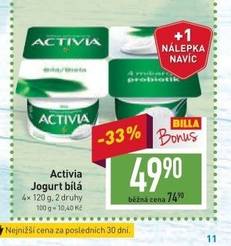 Activia Jogurt bílá 4x120 g