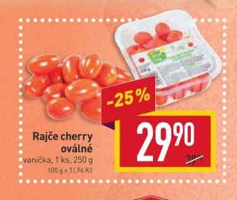 Rajče cherry oválné