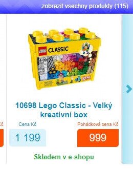10698 Lego Classic - Velký kreativní box