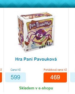 Hra Paní Pavouková