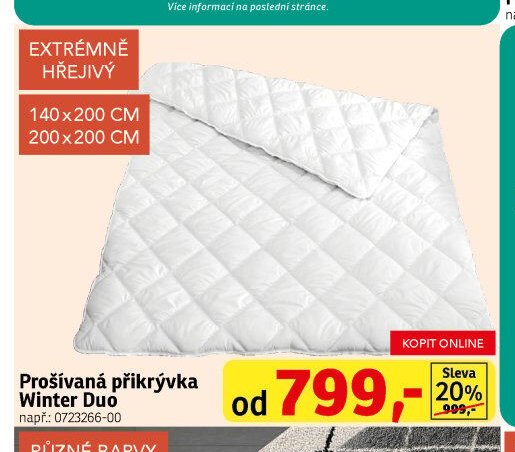 Prošívaná přikrývka Winter Duo - ASKO akcniletaky.com