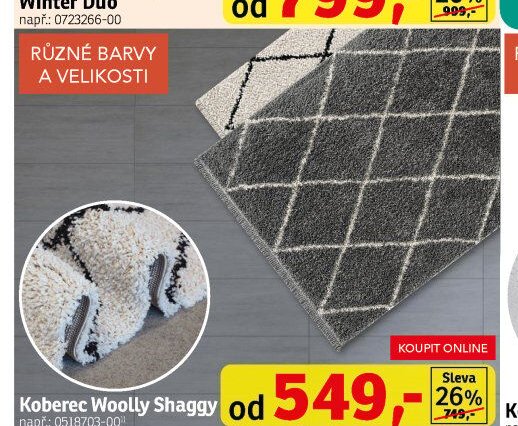 Koberec Woolly Shaggy - ASKO akcniletaky.com