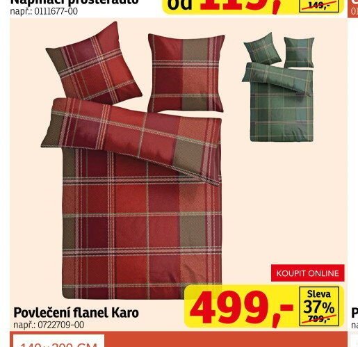 Povlečení flanel Karo - ASKO akcniletaky.com