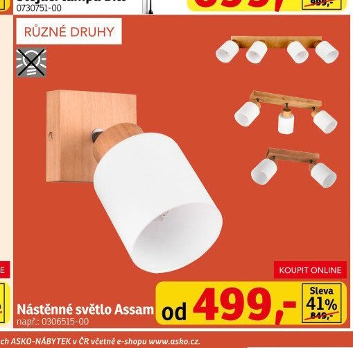 Nástěnné světlo Assam