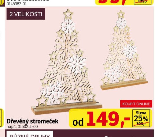 Dřevěný stromeček - ASKO akcniletaky.com