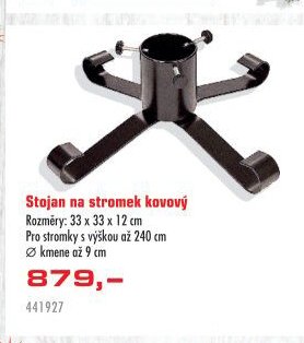 Stojan na stromek kovový - UNI HOBBY akcniletaky.com