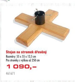 Stojan na stromek dřevěný - UNI HOBBY akcniletaky.com