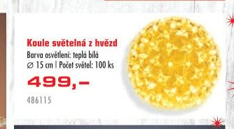 Koule světelná z hvězd