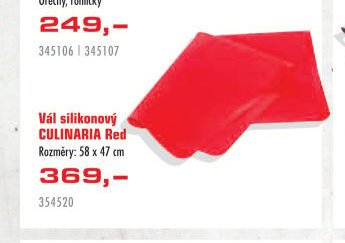Vál silikonový CULINARIA Red