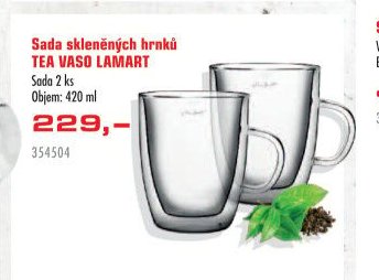 Sada skleněných hrnků TEA VASO LAMART