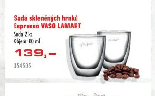 Sada skleněných hrnků Espresso VASO LAMART