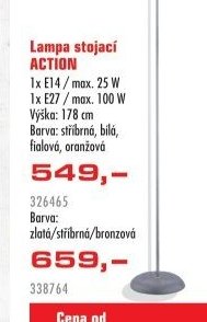 Lampa stojací ACTION - UNI HOBBY akcniletaky.com