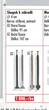 Sloupek k zábradlí - UNI HOBBY akcniletaky.com