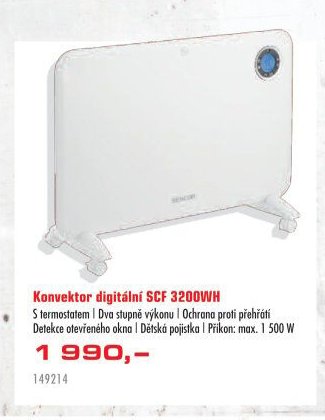 Konvektor digitální SCF 3200WH - UNI HOBBY akcniletaky.com