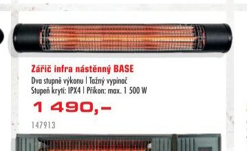 Zářič infra nástěnný BASE - UNI HOBBY akcniletaky.com