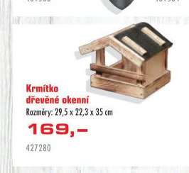 Krmítko dřevěné okenní - UNI HOBBY akcniletaky.com