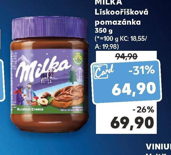 MILKA Lískooříšková pomazánka