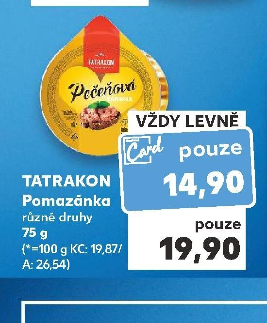 TATRAKON Pomazánka různé druhy