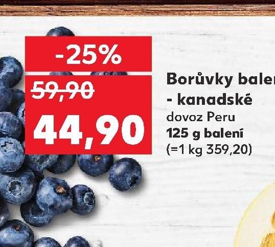 Borůvky balené