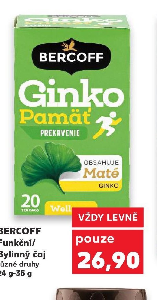 BERCOFF Funkční/Bylinný čaj různé druhy 24 g-35 g