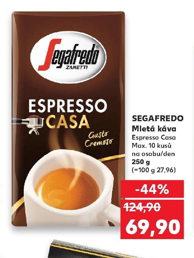 SEGAFREDO Mletá káva Espresso Casa 250 g