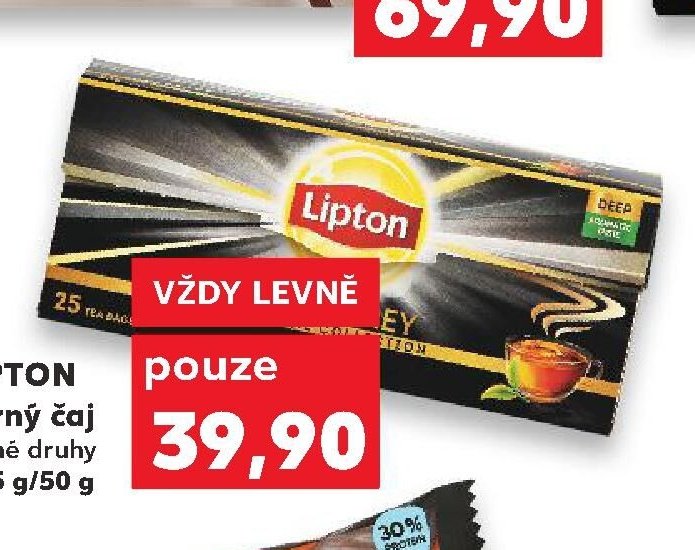 LIPTON Černý čaj různé druhy 37,5 g/50 g