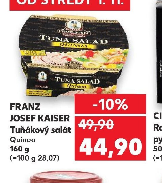 FRANZ JOSEF KAISER Tuňákový salát Quinoa 160 g