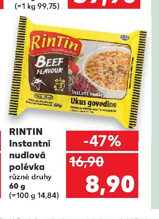 RINTIN Instantní nudlová polévka 60 g